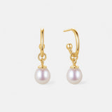 Gold Freshwater Pearl Earring | 18K Plated | Lillyco