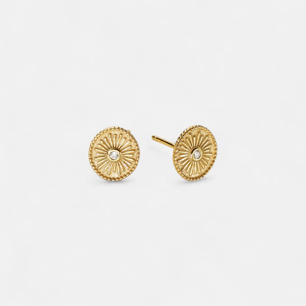 Crystal Starburst Stud Earring | 18K Plated | Lillyco