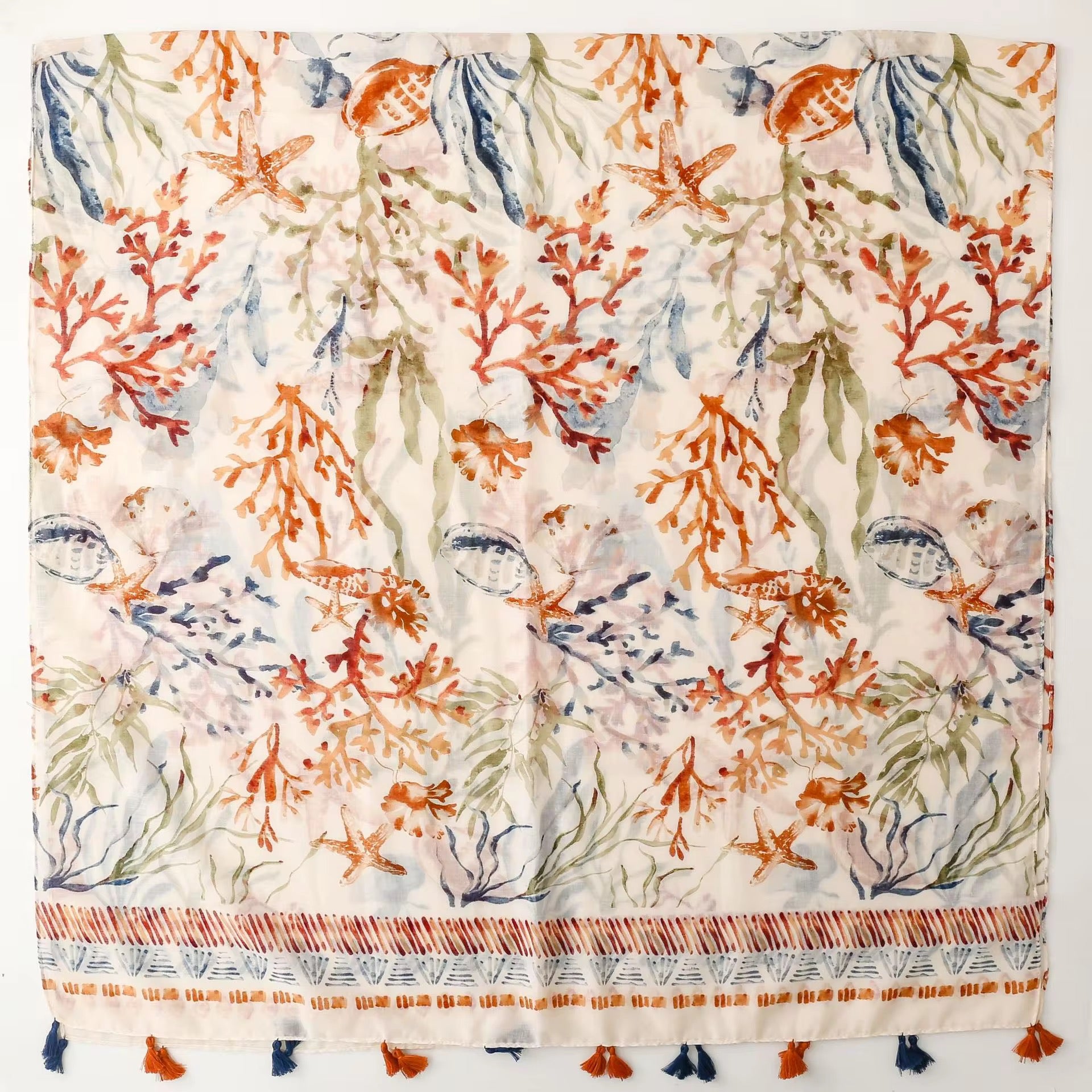 Ladies | Multi Colour Coral Scarf