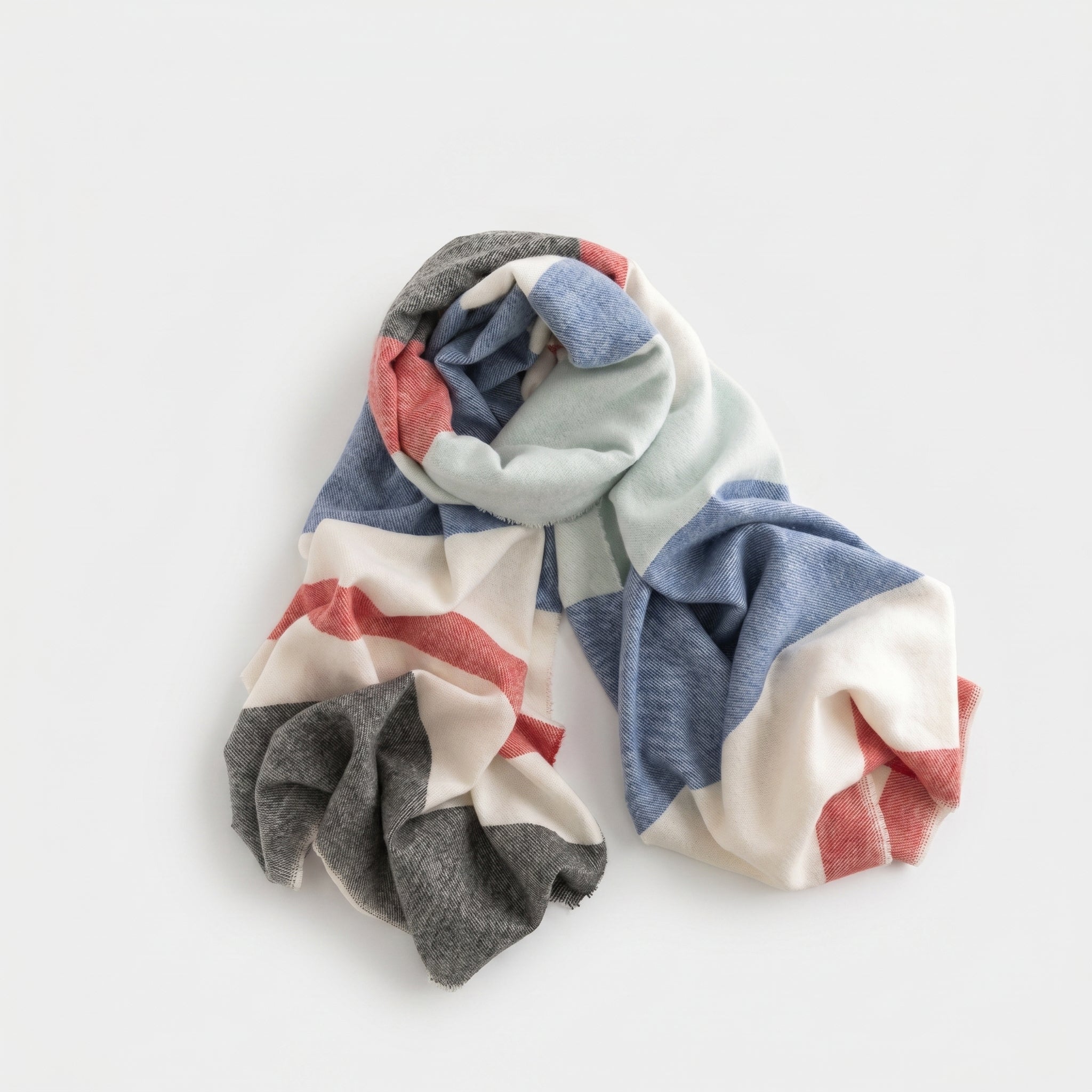 Ladies | Blue, Red & White Stripe Scarf | LAST ONE