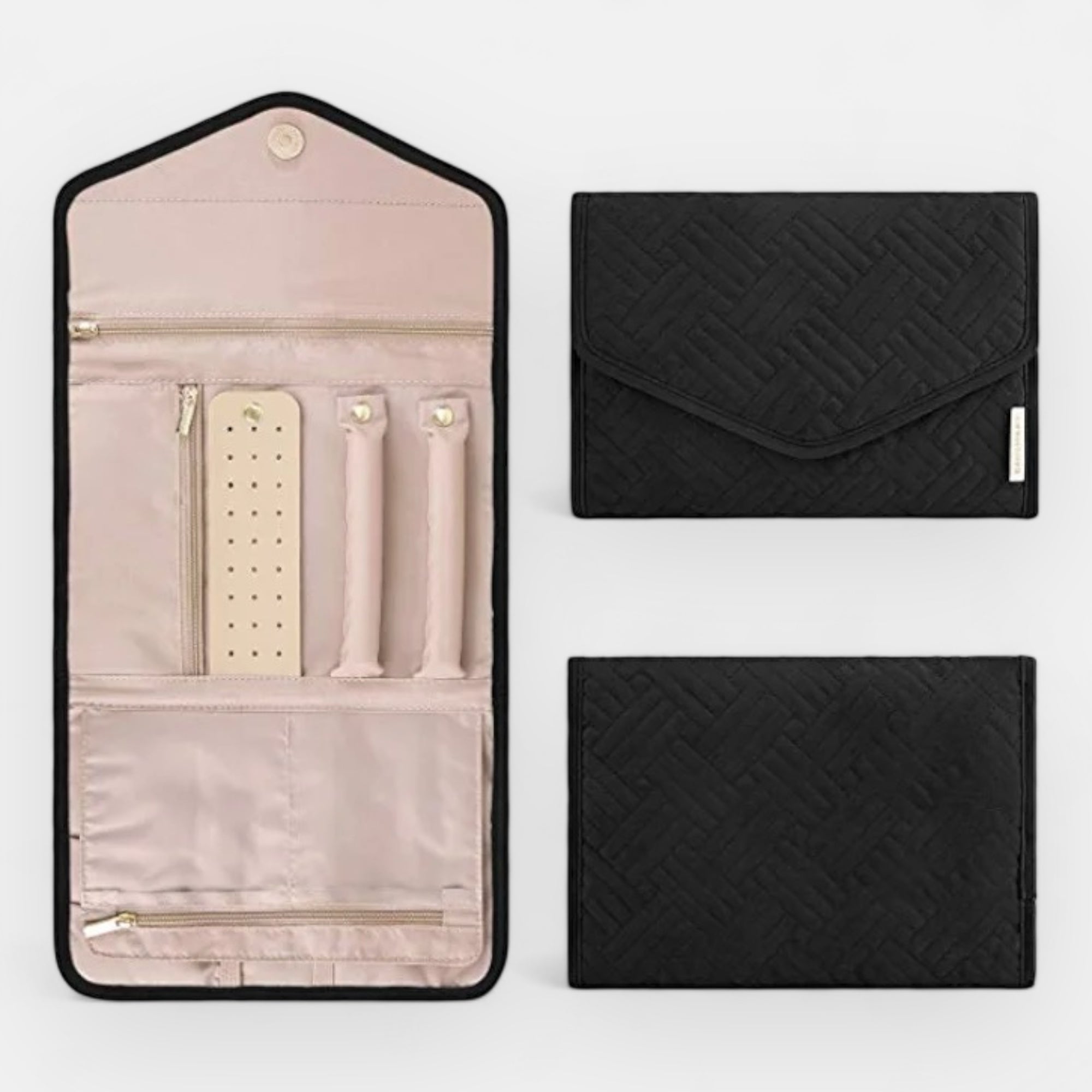Lillyco Black Jewellery Travel Roll