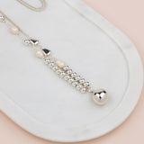 Silver Beads & Ball Necklace