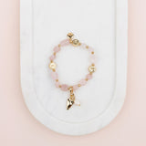Gold & Rose Quartz Bracelet