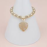 Gold Heart Tree Bracelet