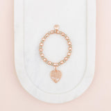 Rose Gold Heart Tree Bracelet
