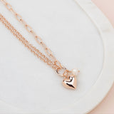 SHORT | Rose Gold Heart Necklace