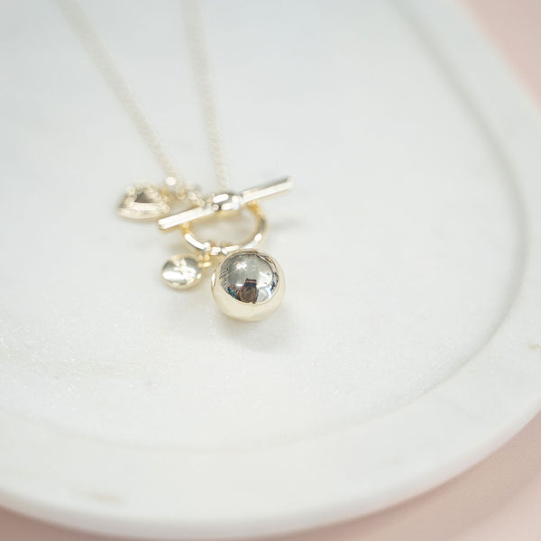 Limited Edition | LONG | Light Gold Ball Necklace