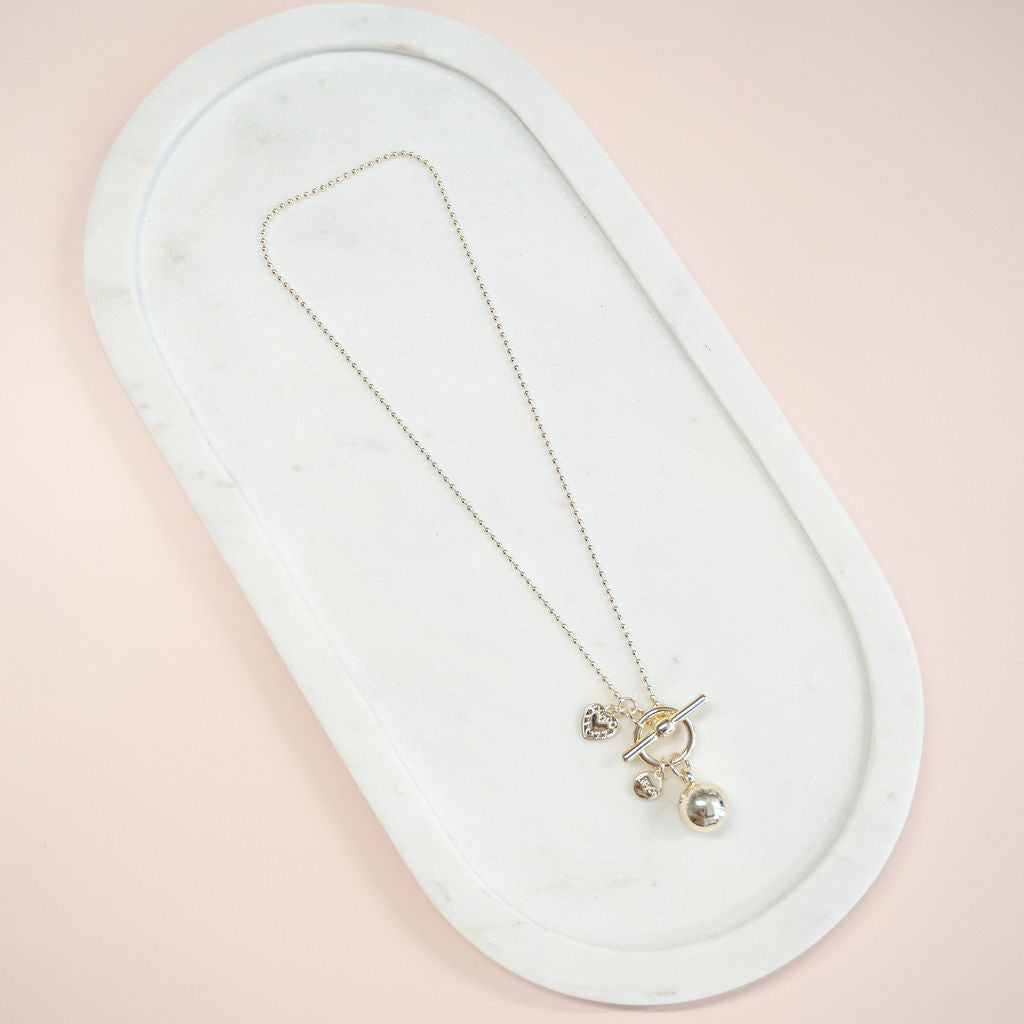 LIMITED EDITION | SHORT | Light Gold Ball Necklace