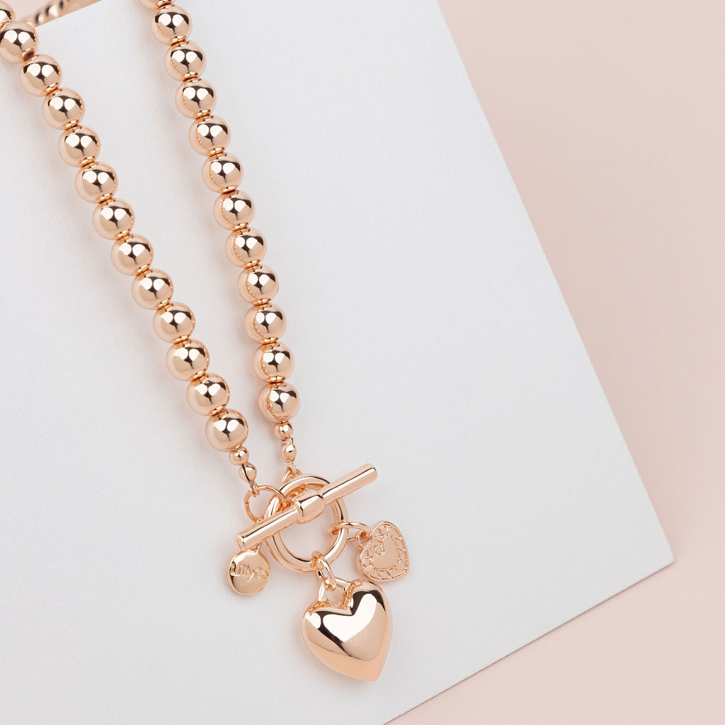 SHORT | Rose Gold Heart Necklace | ON ORDER