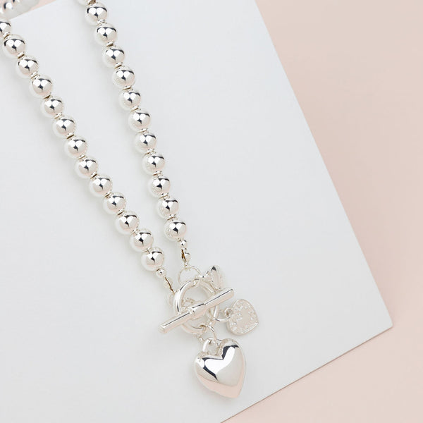 Limited Edition | SHORT | Silver Heart Necklace