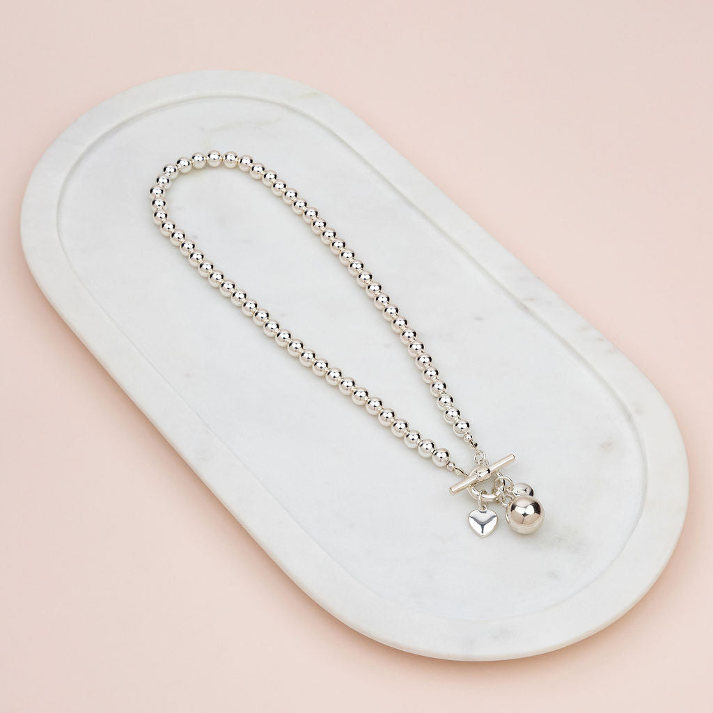 LIMITED EDITION | SHORT | Silver Ball Necklace