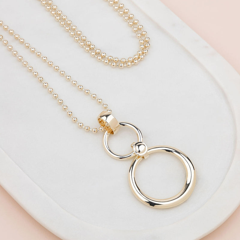 Everyday | Gold 2 Ring Necklace