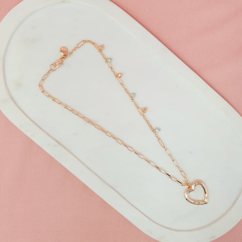 SHORT | Rose Gold Heart Necklace