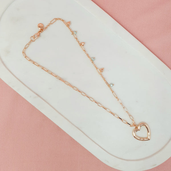 SHORT | Rose Gold Heart Necklace