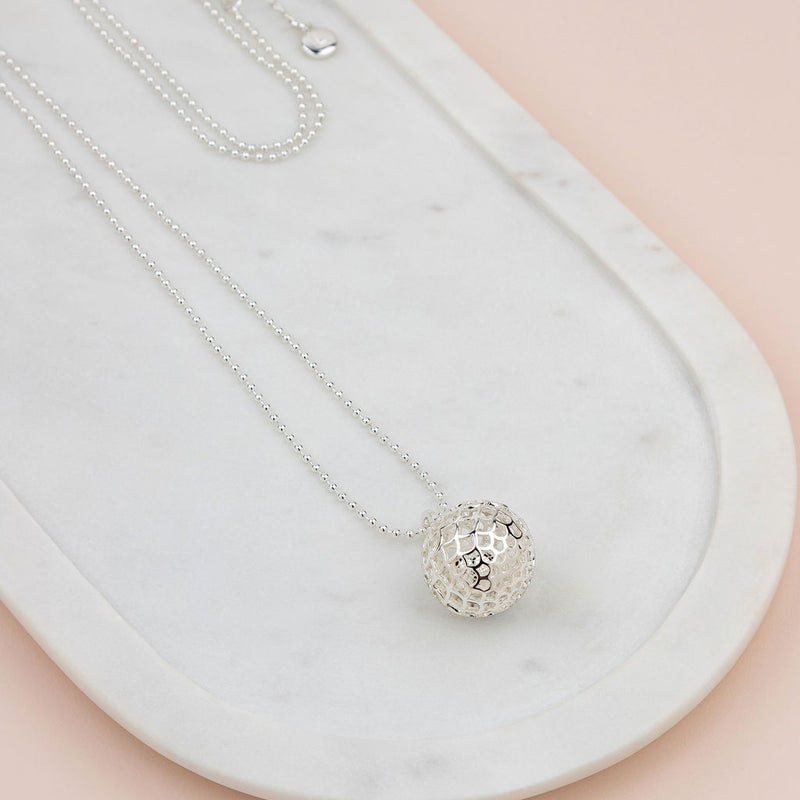 Silver Happy Harmony Ball Necklace