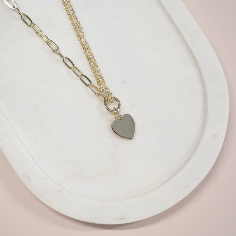 SHORT | Gold Heart Necklace