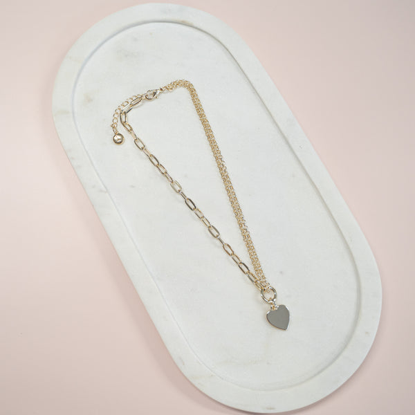 SHORT | Gold Heart Necklace