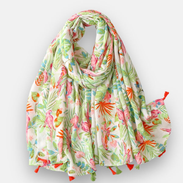 Bright Floral Scarf