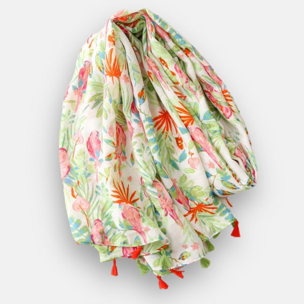 Bright Floral Scarf