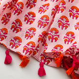 Ladies | Pink & Orange Modern Printed Scarf