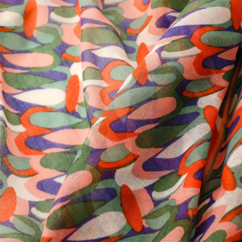 Ladies Bright Abstract Printed Scarf