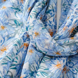 Ladies | Pretty Blue Flora Scarf