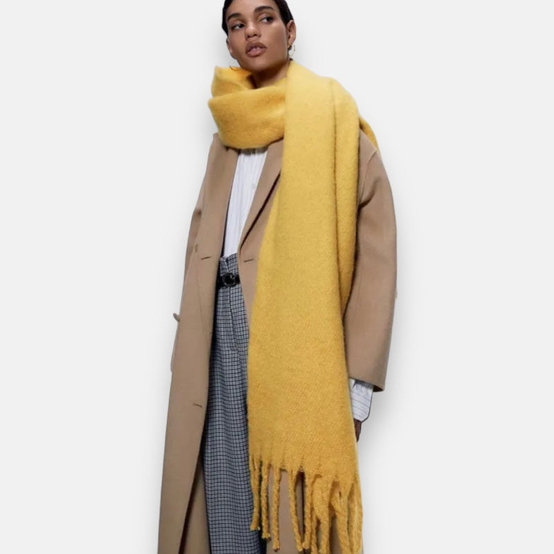 Winter | Ladies Gold Thick Winter Scarf