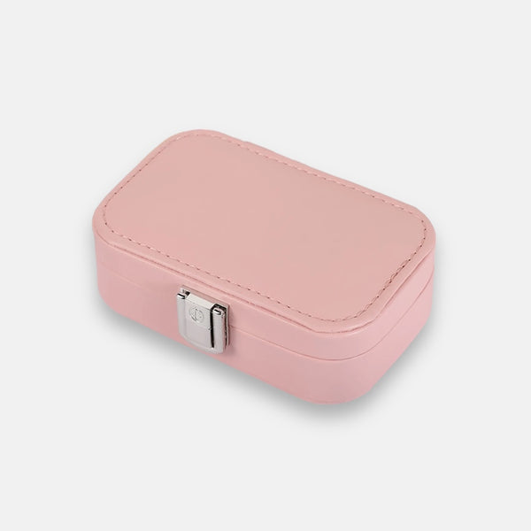 Lillyco Baby Pink Mini Travel Rectangle Jewellery Box