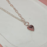 SHORT | Silver Heart Necklace