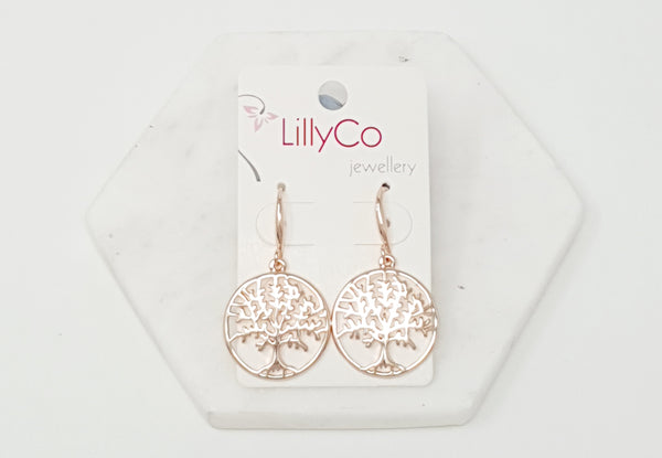 TREE | Rose Gold Tree Earring