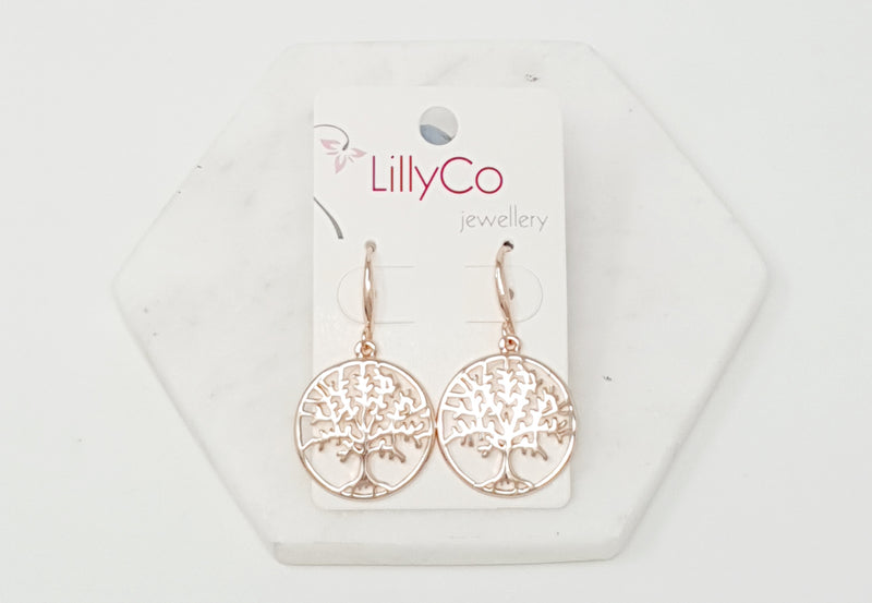 TREE | Rose Gold Tree Earring