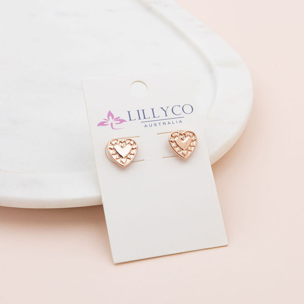 Limited Edition | Rose Gold Heart Earring
