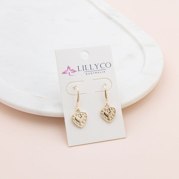 Limited Edition | Light Gold Drop Heart Earring