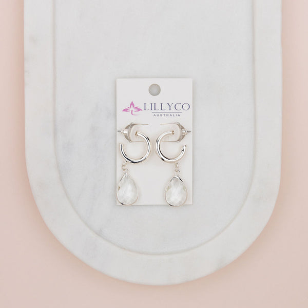 Silver Tear Drop Earring