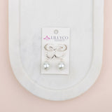 Silver Ring & Drop Pearl Earring