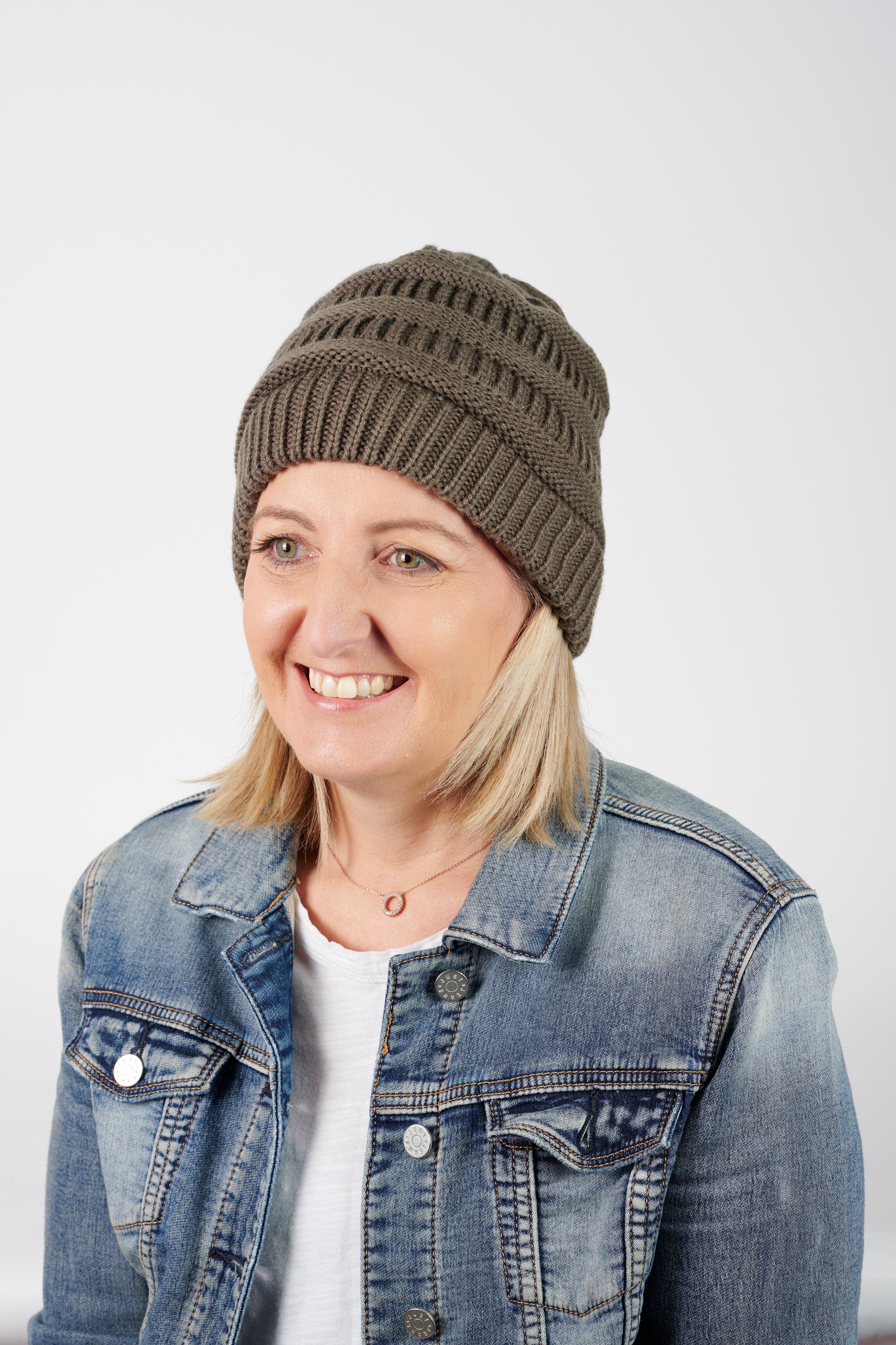Ladies Brown Beanie