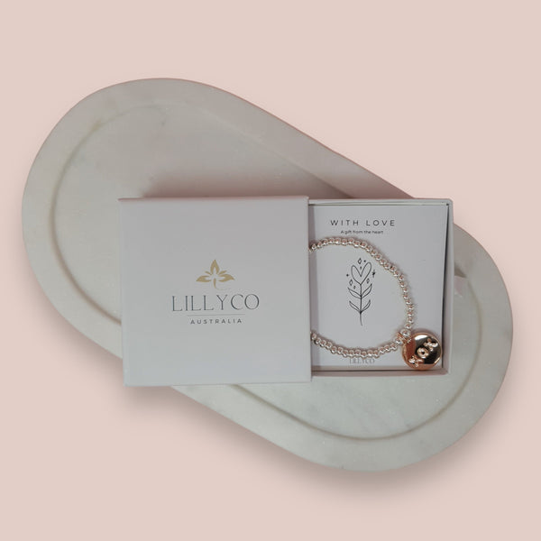GIFT BOX | With Love #2 Boxed Rose Gold + Silver Bracelet | BL128BM
