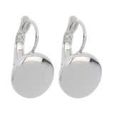 Fine | Silver Disc Earring