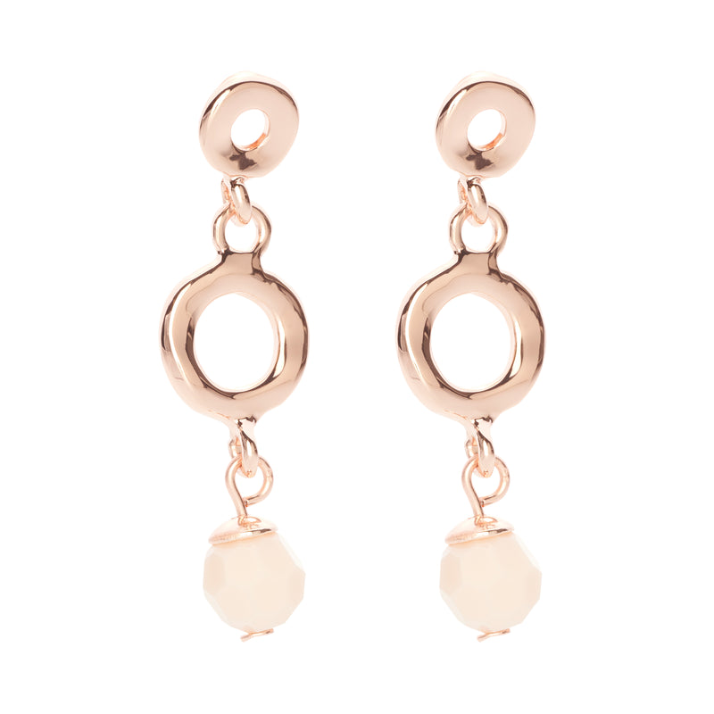 Fine | Rose Gold & Pink Earring