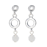 Fine | Silver & Pink Earring