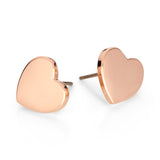 Fine | Rose Gold Heart Earring