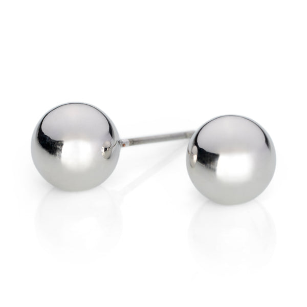 Fine | Silver Ball Earring