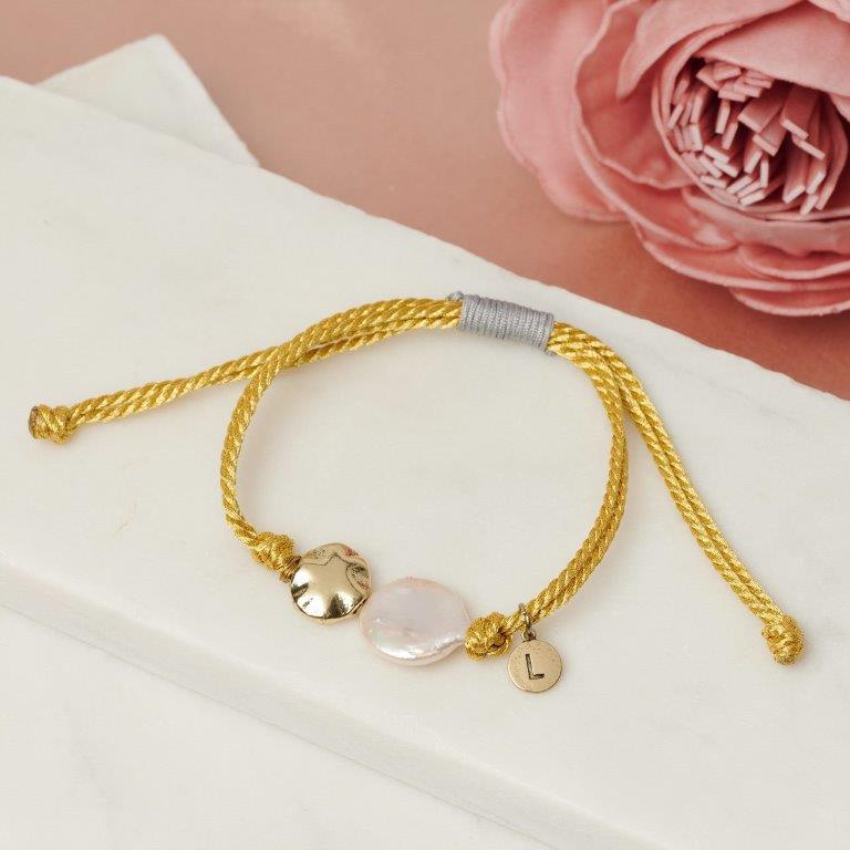 Fine | Gold Cord & Pearl Bracelet