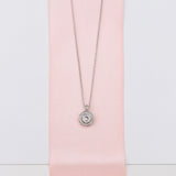 Fine | Forever Loved Boxed Square Crystal Necklace | Silver