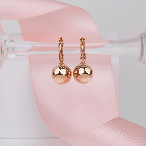 Fine | Rose Gold French Hook Ball Earring