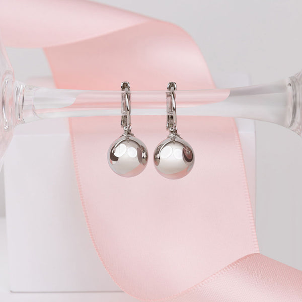 Fine | Silver French Hook Ball Earring