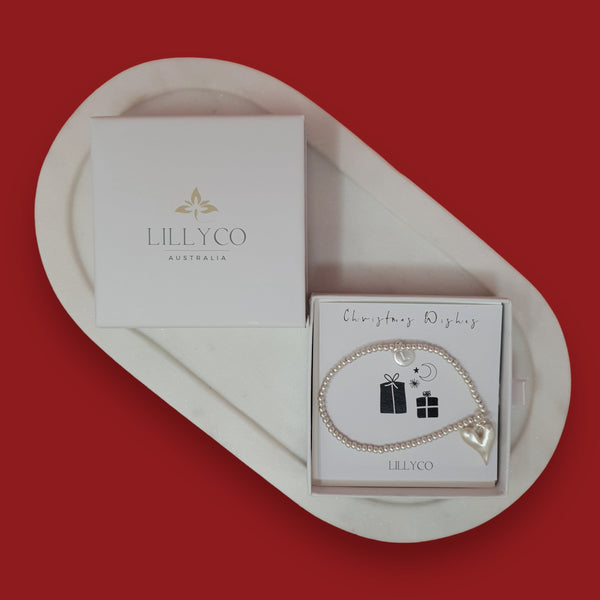 GIFT BOX | Silver Matt Solid Heart Bracelet | BL114BS