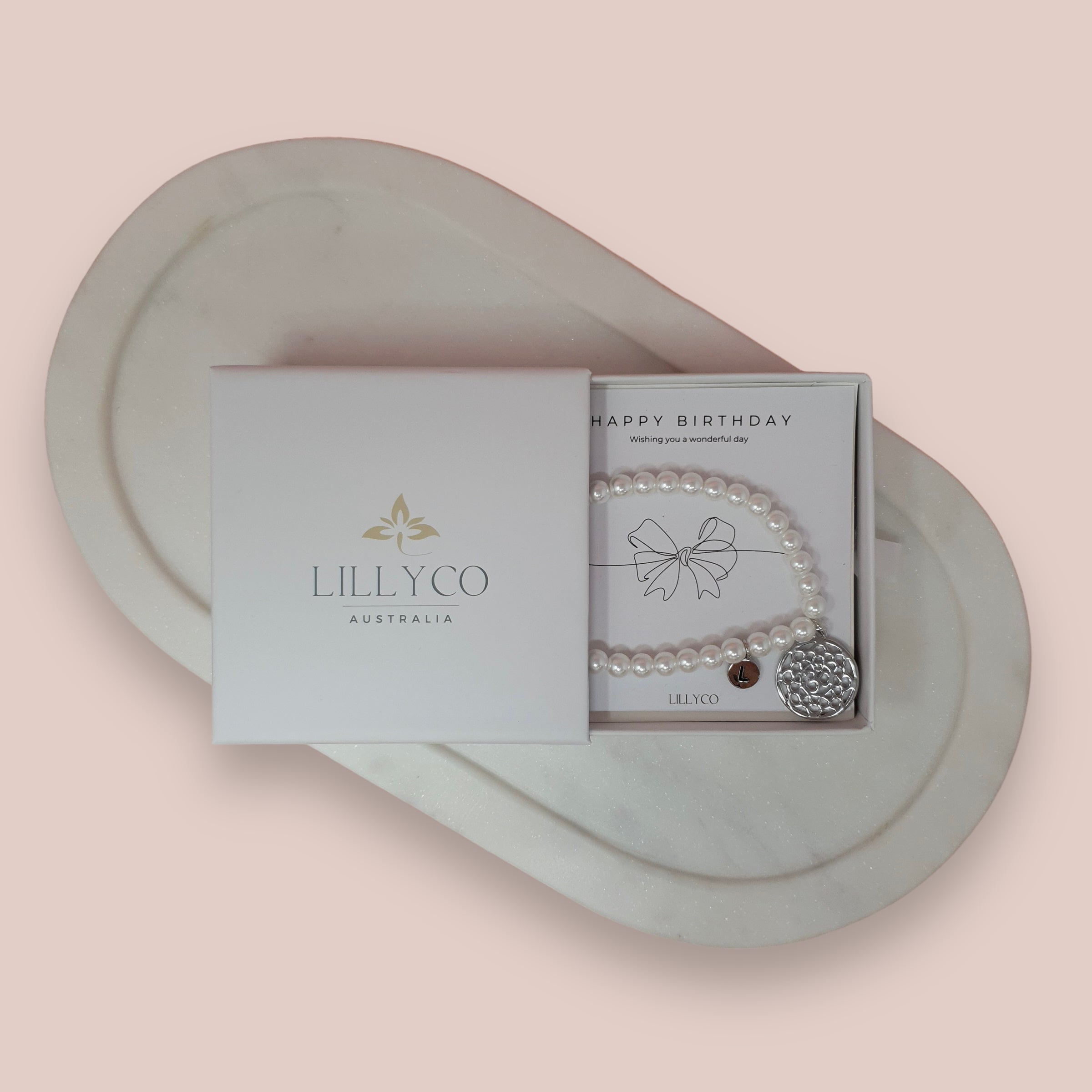 JEWELLERY GIFT BOX | Happy Birthday #2 Boxed Silver Bracelet