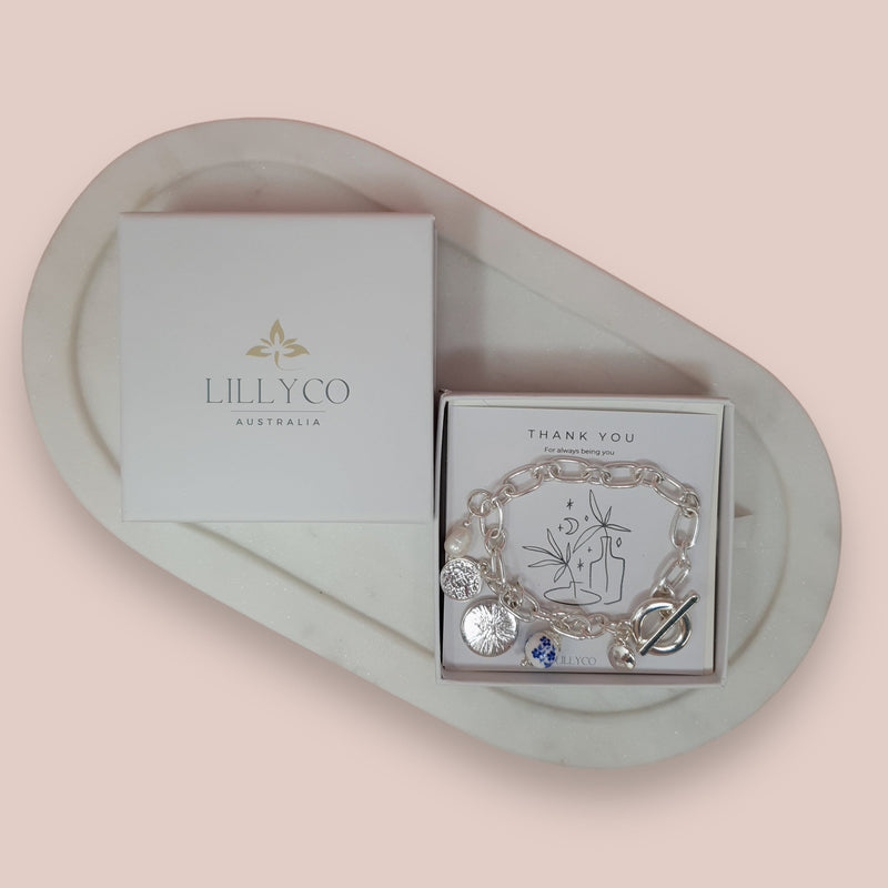 GIFT BOX | Thank You #1 Boxed Silver Bracelet | BL121BS