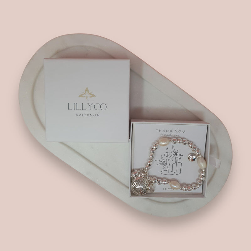 JEWELLERY GIFT BOX | Thank You #2 Boxed Silver Bracelet